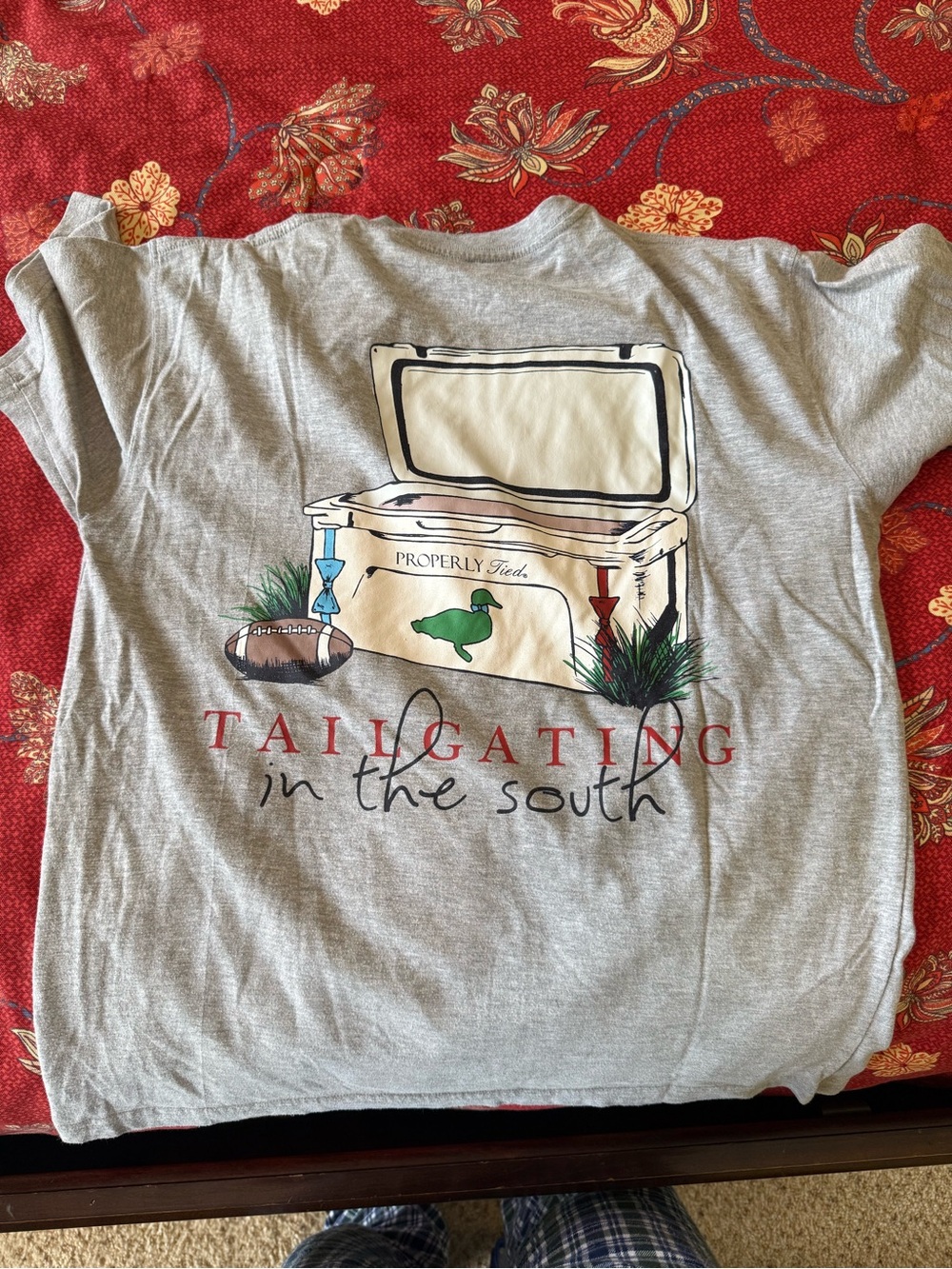 Properly Tied "Tailgating in the South" Graphic Tee - Gray